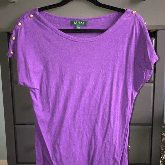 Cap sleeve cotton blouse 💜 - Picture 1 of 3